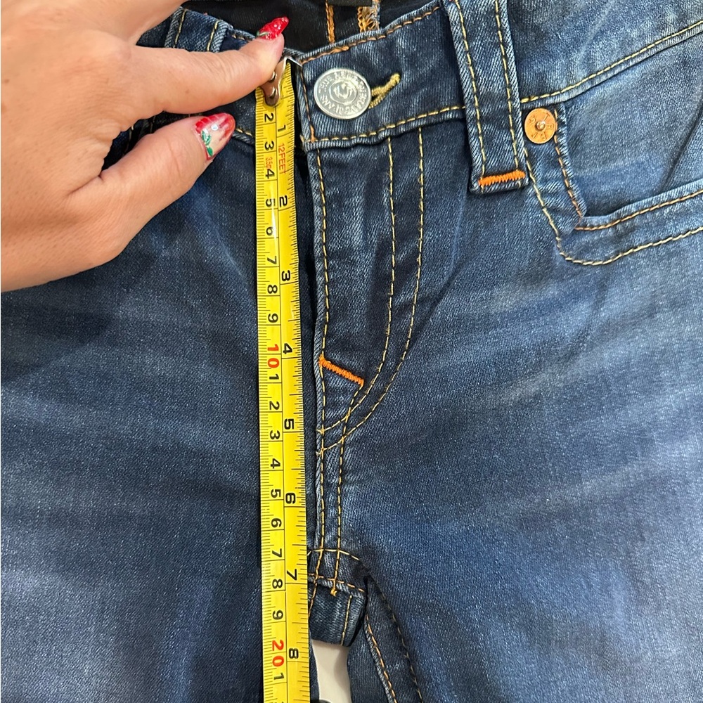 True Religion Skinny Stella Cotton Blend Blue Jeans Classic Style Size 27 - Picture 10 of 12